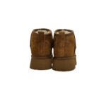 Stivaletto Hoor Basso di Gamba in Camoscio Cognac Plateau 3 cm Art Vega Low Cognac - immagine 6