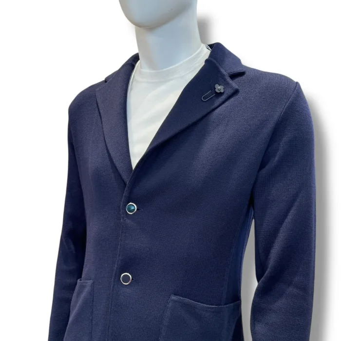 Giacca Lardini in Maglia Blu Art. CNCLJM56J CN65000 850, foto 2 di 2