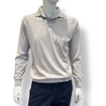 Polo In Maglia Filippo De Laurentiis in Pura Lana Merino Beige Corda art. PL1MLPAR RM16R 080
