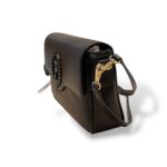 Borsa A Tracolla Pollini in Pelle Nera con Logo Frontale SC4583PP0NSG0000 - immagine 2