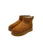 Stivaletto Hoor Regolare di Gamba in Camoscio Cognac Plateau 3 cm Art Vega Regular Cognac - immagine 4
