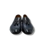 Mocassino Doucal's Uomo in Pelle Blu con Nappine art. 1080 fondo cuoio antiscivolo - immagine 3