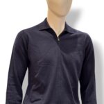 Cardigan In Maglia con Zip e Colletto Filippo De Laurentiis in Misto Lana Cashmere Blu art. FP1ML WC12R 880 - immagine 2
