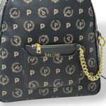 Zaino Pollini Heritage Con Cerniera In Pelle Re-Heritage Nera TE8546PP0NQ2D00A - immagine 2