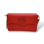 Borsa A Tracolla Pollini in Pelle Rossa con Logo Frontale SC4583PP0NSG0500
