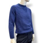 Maglione Girocollo Filippo De Laurentiis in Baby Alpaca Blu Royal Art. GC3MLM WA5R 860 - immagine 2