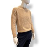Maglione Girocollo Filippo De Laurentiis in Baby Alpaca Beige Caldo Art. GC3MLM WA5R 030 - immagine 2