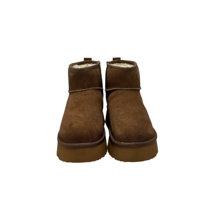 Stivaletto Hoor Regolare di Gamba in Camoscio Tortora Plateau 3 cm Art Vega Regular Tortora, foto 3 di 5
