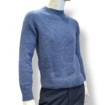 Maglione Girocollo Filippo De Laurentiis in Baby Alpaca Blu Avion Art. GC3MLM WA5R 870 - immagine 2