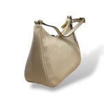 Borsa A Spalla Pollini in Pelle Martellata Avorio con dettaglio Frontale cintura Eritage SC4606PP0NSA111C - immagine 4