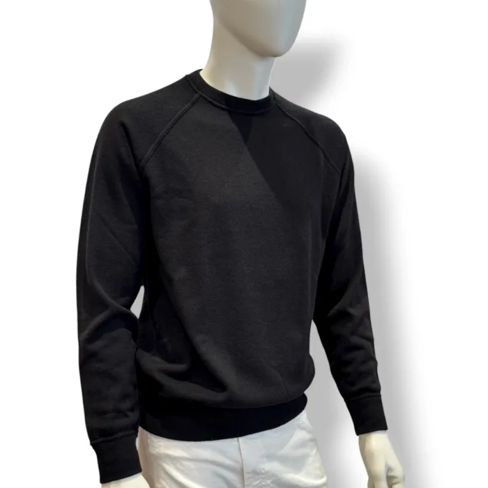Felpa In Maglia Girocollo Filippo De Laurentiis in Misto Lana Cashmere Nero art. GC1MLR2A WC12R 990, foto 2 di 2