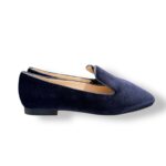 Friulane Twentyfourhaitch In Velluto Blu Con Accessorio Amovibile art. Acrux Blu