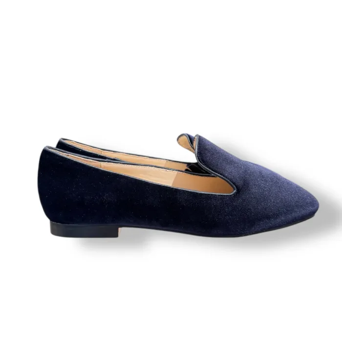 Friulane Twentyfourhaitch In Velluto Blu Con Accessorio Amovibile art. Acrux Blu, foto 1 di 5