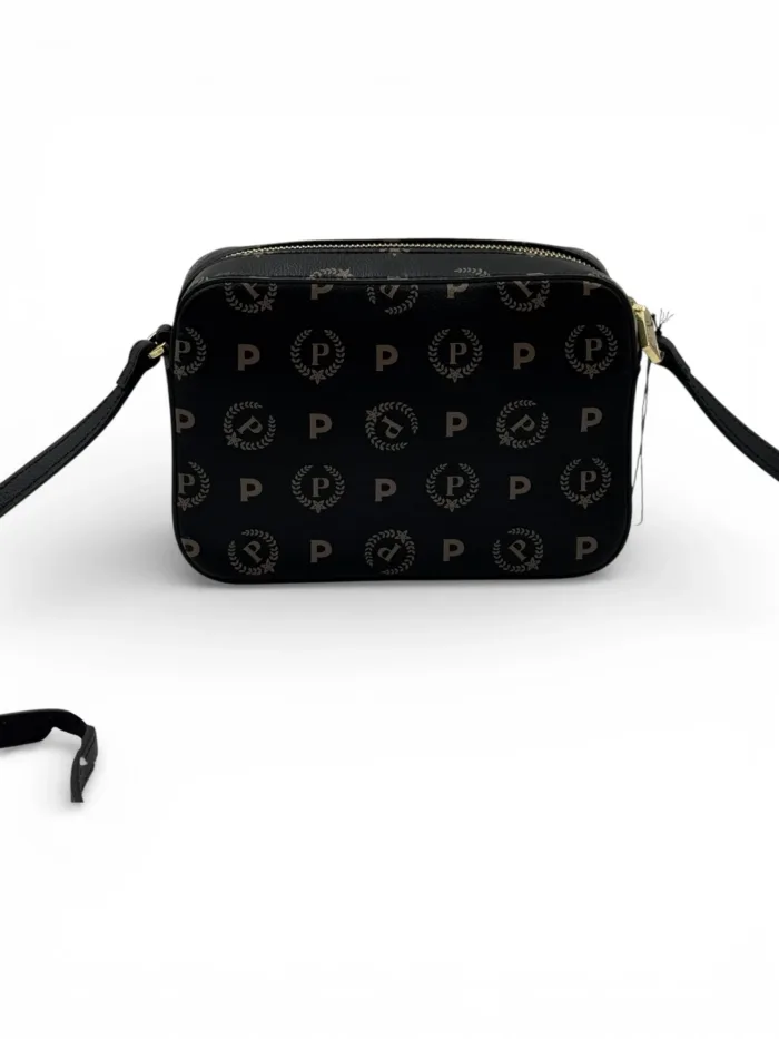 Borsa Pollini Tracolla Con Cerniera In Pelle Re-Heritage Nera  TE8414PP03Q2C00A, foto 3 di 3