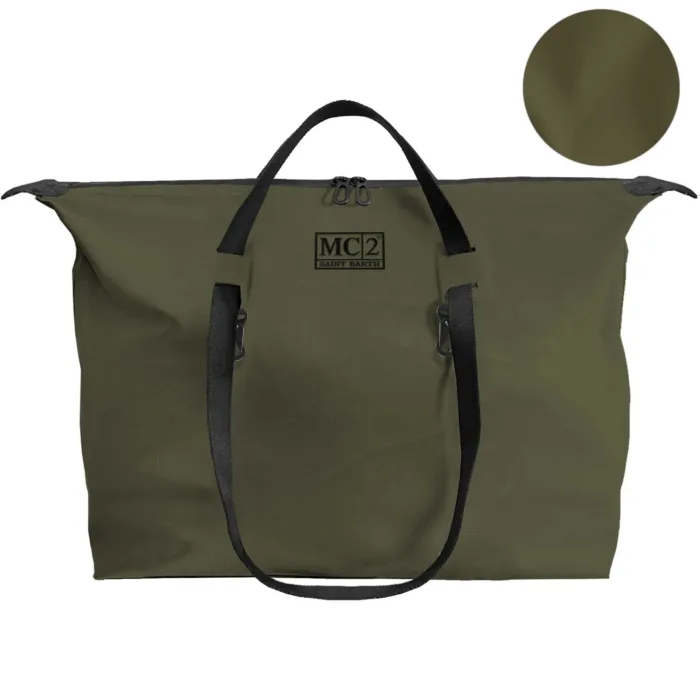 Borsone Mc2 Saint Barth Verde art. Seamless Bag Maxi Wax 52 Military, foto 1 di 1