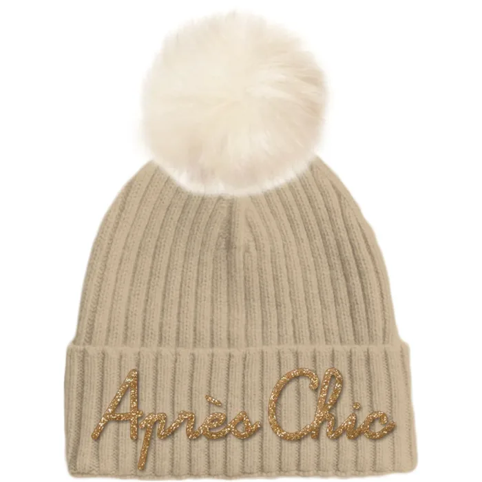 Cappellino in Lana Mc2 Saint Barth Beige art. Wengen W F Apres Chic 11 EMB, foto 1 di 1