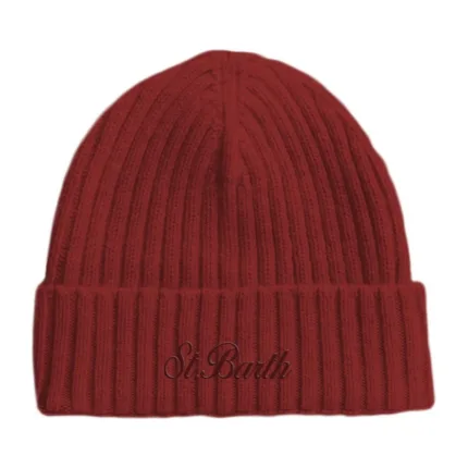 Cappellino in Lana Mc2 Saint Barth Rosso art. Wengen Wool 45M SYRAH RED