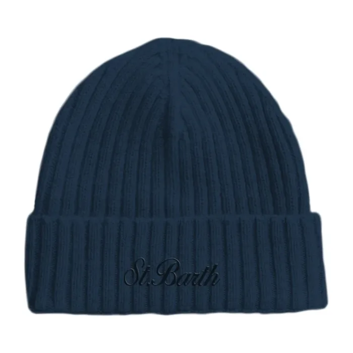 Cappellino in Lana Mc2 Saint Barth Blu Notte art. Wengen Wool 62 Night Blue, foto 1 di 1