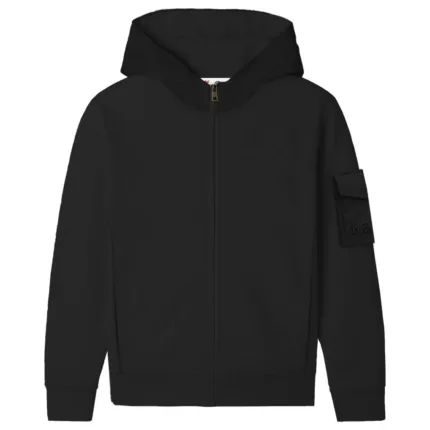 Felpa Con Zip e Cappuccio Mc2 Saint Barth Nero art. WINDSOR 00 BLACK