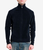 Maglione con Zip Uomo RRD Velvet Full Zip Knit Blu Art. W25134 Colore 60 - immagine 2