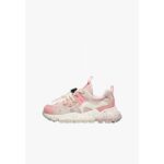 Sneakers Flower Mountain For Naturino Kids in Camoscio Lilla e Nylon Rosa art. Yamano 3 Junior Mauve Tape Pink 1M72