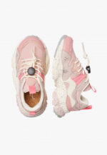 Sneakers Flower Mountain For Naturino Kids in Camoscio Lilla e Nylon Rosa art. Yamano 3 Junior Mauve Tape Pink 1M72 - immagine 2