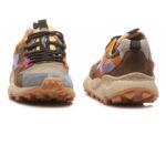 Sneakers Flower Mountain Donna in Camoscio Multicolor e Nylon Verde art. Yamano 3 Uni Kaki Multi 2F69 - immagine 4