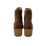 Tronchetto Luca Grossi In Camoscio Tortora Con Cerniera Interna ed Elastico H 6 cm art. K631T - immagine 5