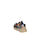 Sneakers Flower Mountain For Naturino Kids in Camoscio Grigio e Nylon Navy art. Yamano 3 Junior Mistral Blue Olive Mud 1C38 - immagine 2