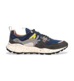 Sneakers Flower Mountain Uomo in Camoscio Grigio e Nylon Navy art. Yamano 3 Man Grey Navy 2C22