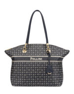 Shopping Pollini In Pelle Blu con Cerniera TE8408PP02Q4975A