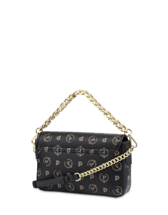 Borsa Pollini Heritage Tracolla in Catena Con Pattina In Pelle Heritage Nera TE8540PP0NQ2C00A, foto 2 di 4