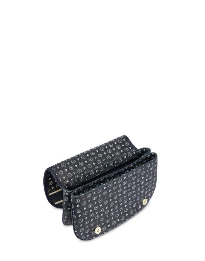 Borsa Pollini Heritage Tracolla in Catena Con Pattina In Pelle Blu TE8543PP0N4975A, foto 3 di 4