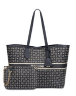 Shopping Pollini In Pelle Blu con Pochette Interna TE8427PP06Q4975A - immagine 4