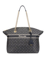 Shopping Pollini In Pelle Blu con Cerniera TE8408PP02Q4975A - immagine 3