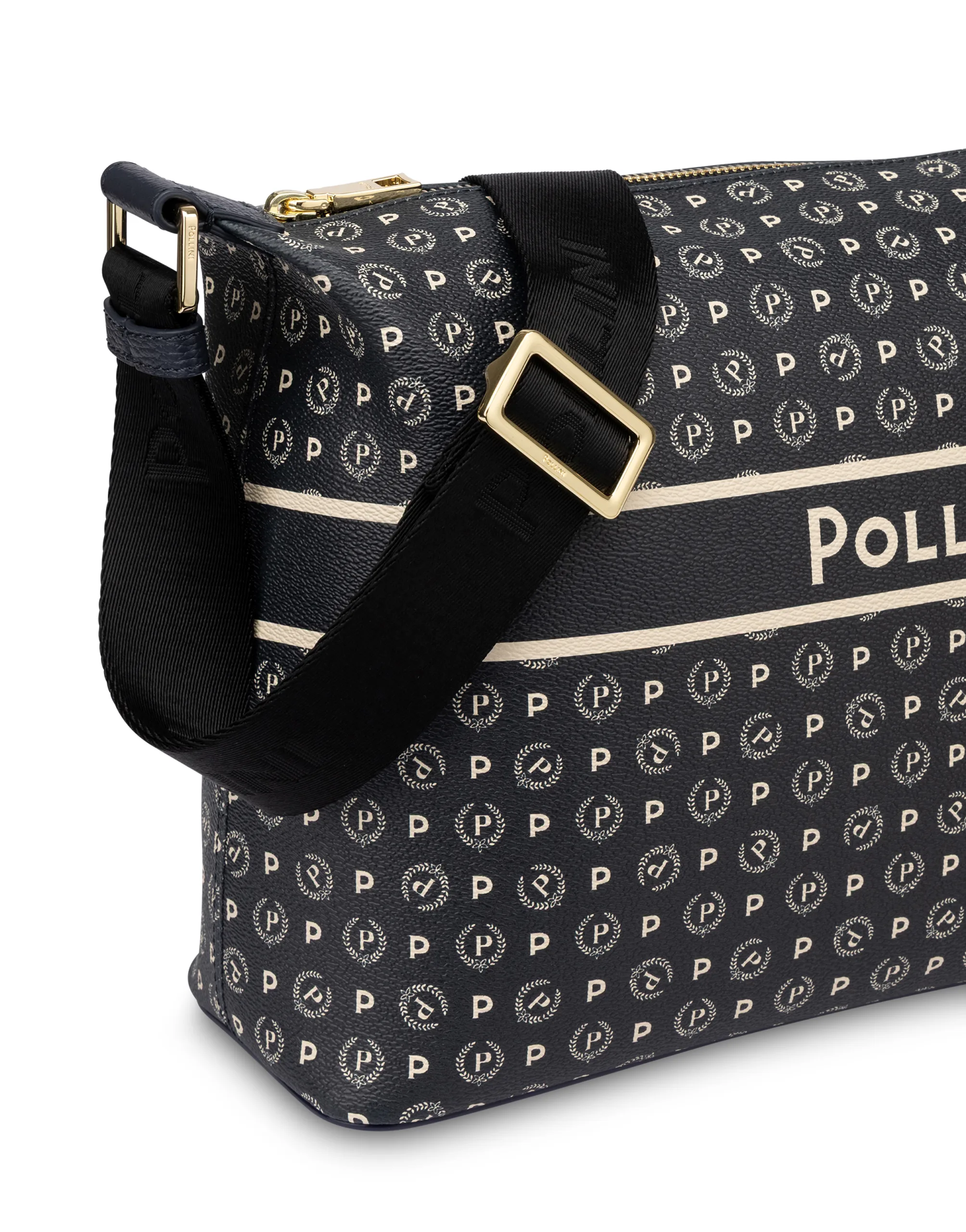 Borsa Pollini Heritage Tracolla Con Cerniera In Pelle Blu TE8400PP02Q4975A, foto 4 di 4