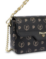 Borsa Pollini Heritage Tracolla in Catena Con Pattina In Pelle Heritage Nera TE8540PP0NQ2C00A - immagine 4