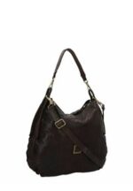 Borsa Campomaggi a spalla Luana Moro in Pelle di vacchetta tinto in capo con Borchie art. C041810ND X0007 C1501 - immagine 2