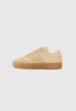 Sneakers Furla in Camoscio e Pelle Beige H 3,5 cm art. JI79ENJ