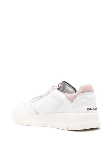 Sneakers Ghoud Donna Tweener Low In Pelle Bianca e Dettagli rosa art. TWLW LW06, foto 3 di 3