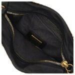 Borsa Campomaggi Bauletto Moira Nero in Pelle di vacchetta tinta in capo con Borchie art. C026320ND X2885 C0001 - immagine 4