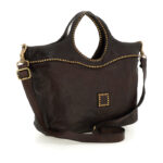 Borsa Campomaggi Shopping Grande Liliana Moro in Pelle di vacchetta tinta in capo con Borchie art. C03347OND X0045 C1501 - immagine 2