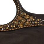 Borsa Campomaggi Shopping Grande Liliana Moro in Pelle di vacchetta tinta in capo con Borchie art. C03347OND X0045 C1501 - immagine 4
