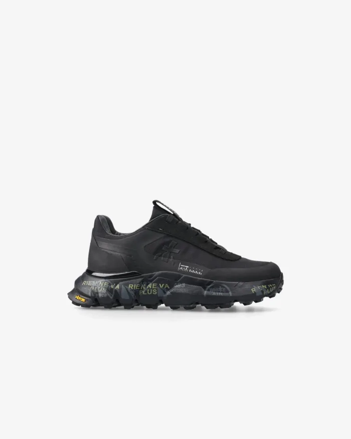 Sneakers Premiata Donna in Camoscio e Tessuto Tecnico Nero art. Devind 447, foto 1 di 5