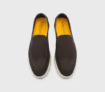 Mocassino Uomo Doucal's In Camoscio Testa di moro con Fondo Gomma Bianco Art. DU3413NWMAUY009GM23 - immagine 3