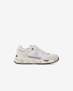 Sneakers Premiata Donna in Camoscio e Nylon Bianco art. Mased 7823