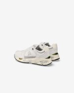 Sneakers Premiata Donna in Camoscio e Nylon Bianco art. Mased 7823 - immagine 4