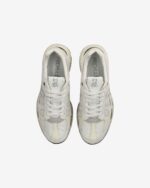 Sneakers Premiata Donna in Camoscio e Nylon Bianco art. Mased 7823 - immagine 5