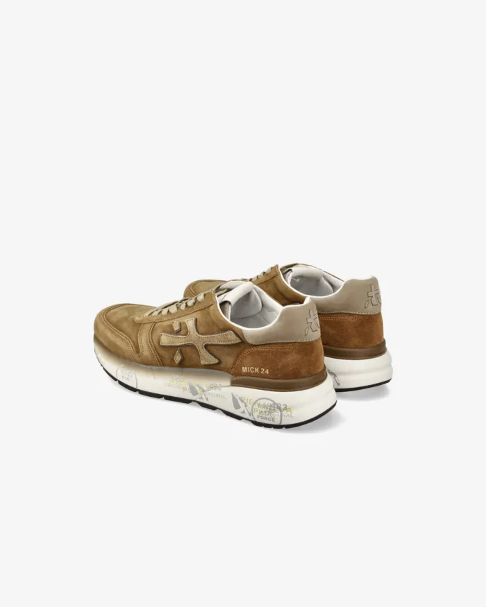 Sneakers Premiata Uomo Tutta in Camoscio Beige art. Mick 7712, foto 5 di 5