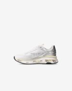 Sneakers Premiata Donna in Pelle Bianca e Dettagli Argento art. Moerund 7798 - immagine 3